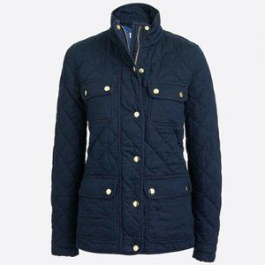 J.Crew Quilted Downtown Field Jacket Dark Navy